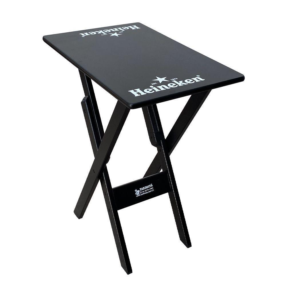 Mesa Aparador Dobrável Madeira 68x43 Personalizada Hei Preta - Cor: Preto - 3