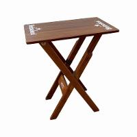 Mesa Aparador Dobrável Madeira 68x43 Personalizada Hei Imbuia - Cor: Marrom - 3