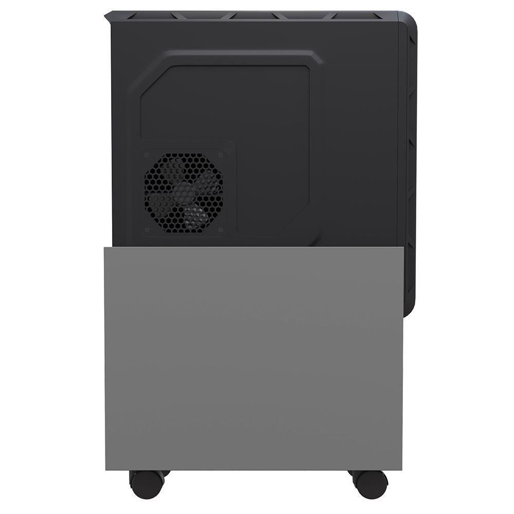 Kit 03 Suportes Para Cpu E Nobreak Com Rodízios Guide L03 Cinza - Lyam - 2