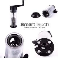 Abridor De Vinho Automatico Saca Rolha Abre Garrafa Smart Touch Com Corta Lacre Manual - 2