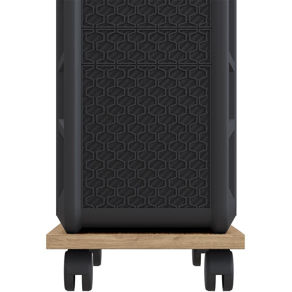 Suporte Para Cpu Com Rodízios Cyber L03 Amadeirado - Lyam - 2