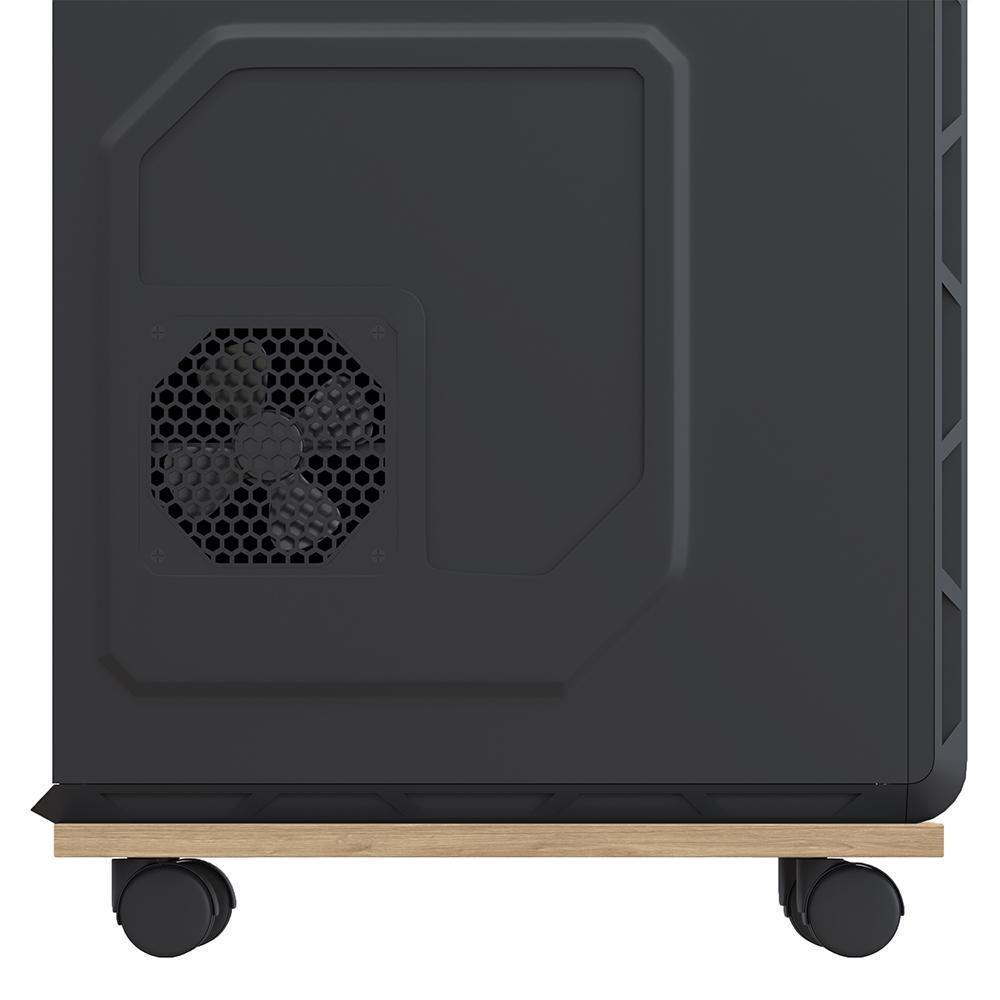Suporte Para Cpu Com Rodízios Cyber L03 Amadeirado - Lyam - 4
