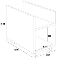 Suporte Para Cpu E Nobreak Com Rodízios Guide L03 Cinza - Lyam