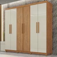 Guarda-roupa De Solteiro 100% Mdf 6 Portas 2 Gavetas Benfica Frison - Tudo De Móveis Cinamomo - 1