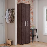 Armário Multiuso 2 Portas 4 Prateleiras Beatriz Ajl Móveis Castanho - 2