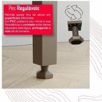 Cozinha 4 Portas 2 Gavetas Sara Frison- Tudo De Móveis Cinamomo/off - 5