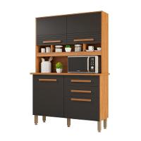 Cozinha 4 Portas 2 Gavetas Sara Frison- Tudo De Móveis Cinamomo/off - 9