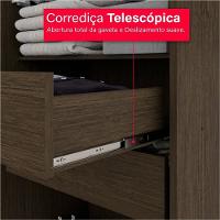 Guarda-roupa De Casal 100% Mdf 8 Portas 4 Gavetas Itália Com Espelho - Tudo De Móveis Cinamomo - 5