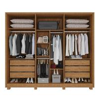 Guarda-roupa Casal 100% Mdf 6 Portas E 6 Gavetas Premium - Tudo De Móveis Off/cinamomo - 3