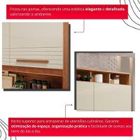 Cozinha 8 Portas 2 Gavetas Aurora - Tudo De Móveis Cinamomo/off - 6