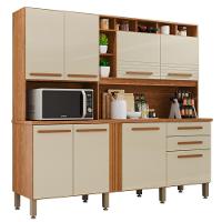 Cozinha 8 Portas 2 Gavetas Aurora - Tudo De Móveis Cinamomo/off - 7