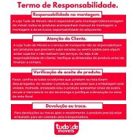 Sofá Fixo De 3 Lugares Unique 2,10m - Tudo De Móveis Cinza - 5