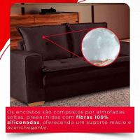 Conjunto De Sofás De 02 E 03 Lugares Unique - Tudo De Móveis Cinza - 7