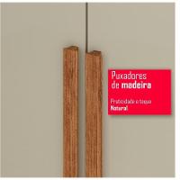 Cômoda 2 Portas 4 Gavetas Madri Plus Com Sapateira - Tudo De Móveis Wenguê Naturale - 3