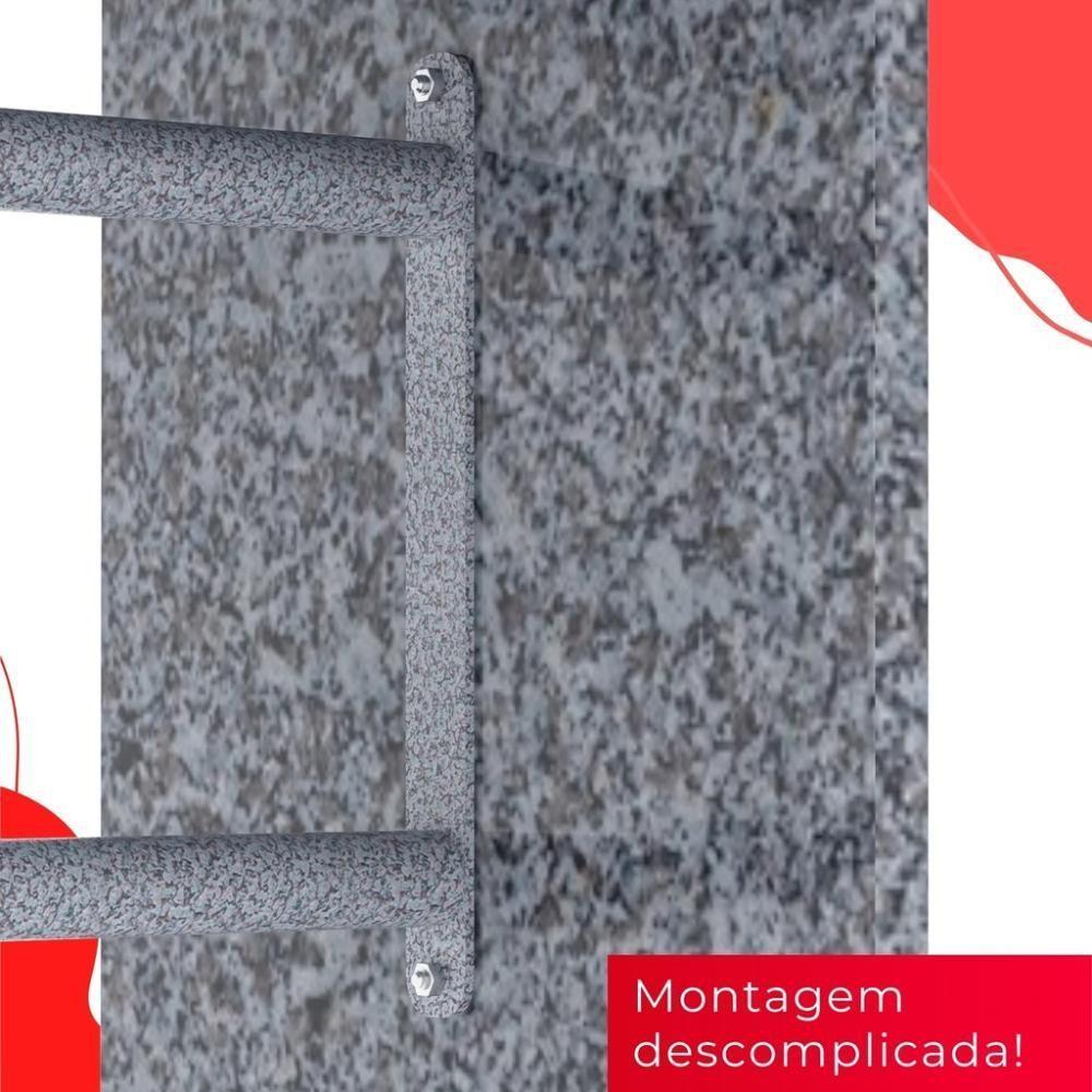 Conjunto De Mesa Tubular 8 Cadeiras 180x75cm Mart Perola Com Tampo Em Granito Ocre Letícia 071 - 3