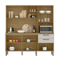 Cozinha Compacta Kits Paraná 7 Portas 3 Gavetas Mega Freijo-soft - 2