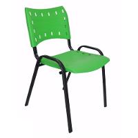 Cadeira Iso para Escola Escritório Comércio Verde Base Preta - 7