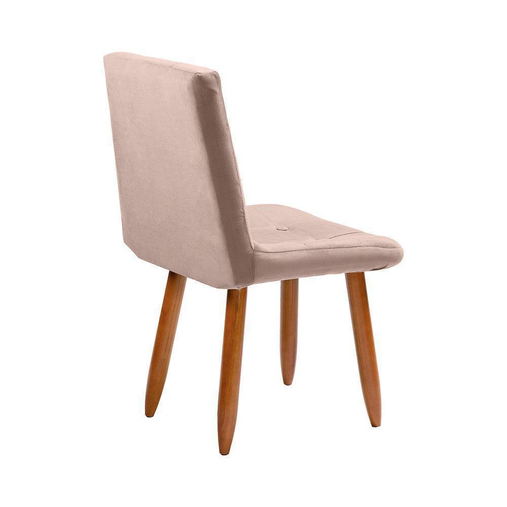 Cadeira Poltrona Jade Sala Estar Penteadeira Veludo Rose - 2