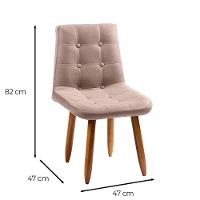 Cadeira Poltrona Jade Sala Estar Penteadeira Veludo Rose