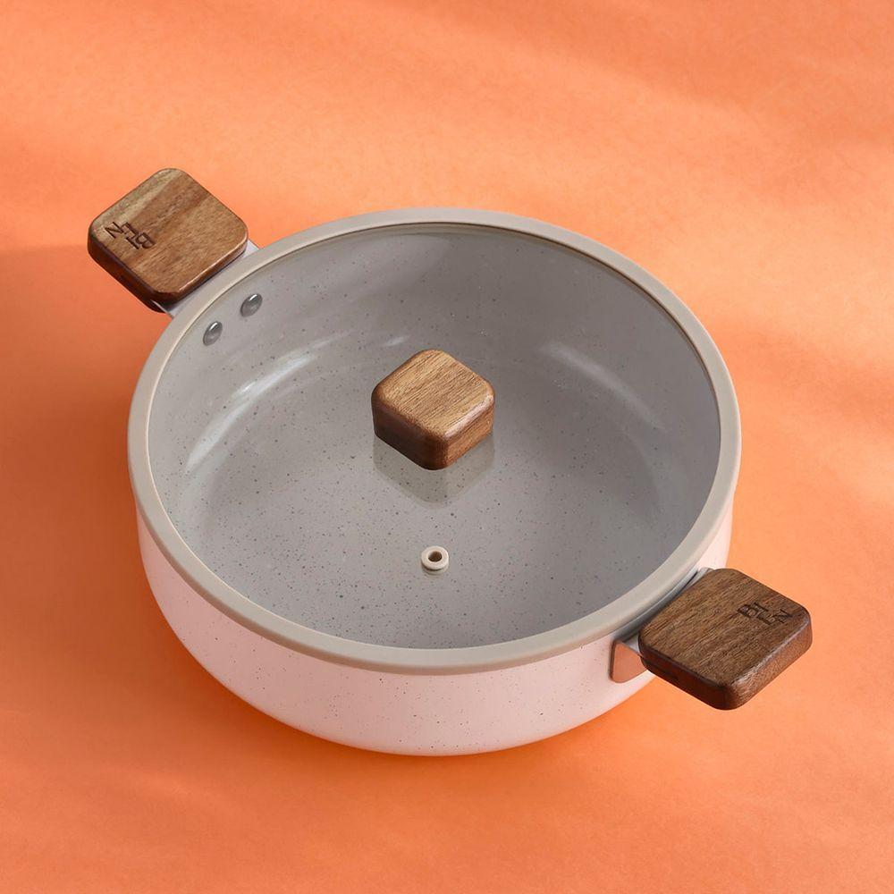 Caçarola Rasa 24cm/2,5l Alumínio Forjado Com Revestimento Cerâmico Bien Neoflam Bege - 6