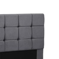 Cabeceira Cama Box Queen 1,60 Julia Sued Chumbo Star Confort Chumbo - 2