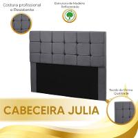 Cabeceira Cama Box Queen 1,60 Julia Sued Chumbo Star Confort Chumbo - 5