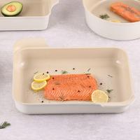 Assadeira 397x316mm/6l - Neoflam, Pérola, Alumínio Injetado, Revestimento Cerâmico Fika