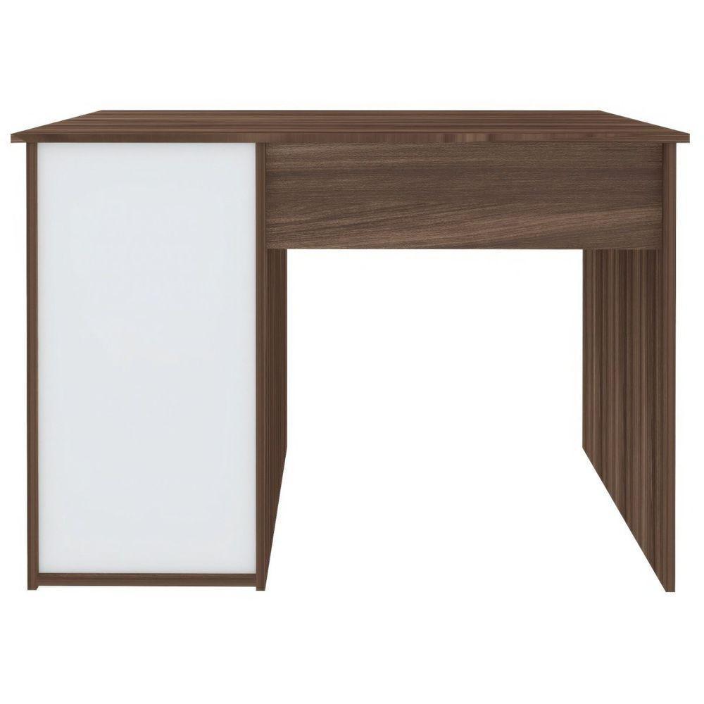 Escrivaninha Mesa Office Com Gaveta E Armário Hall Ipê-branco - 4