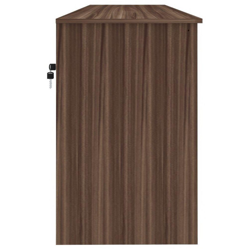 Escrivaninha Mesa Office Com Gaveta E Armário Hall Ipê-branco - 7