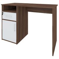 Escrivaninha Mesa Office Com Gaveta E Armário Hall Ipê-branco - 3