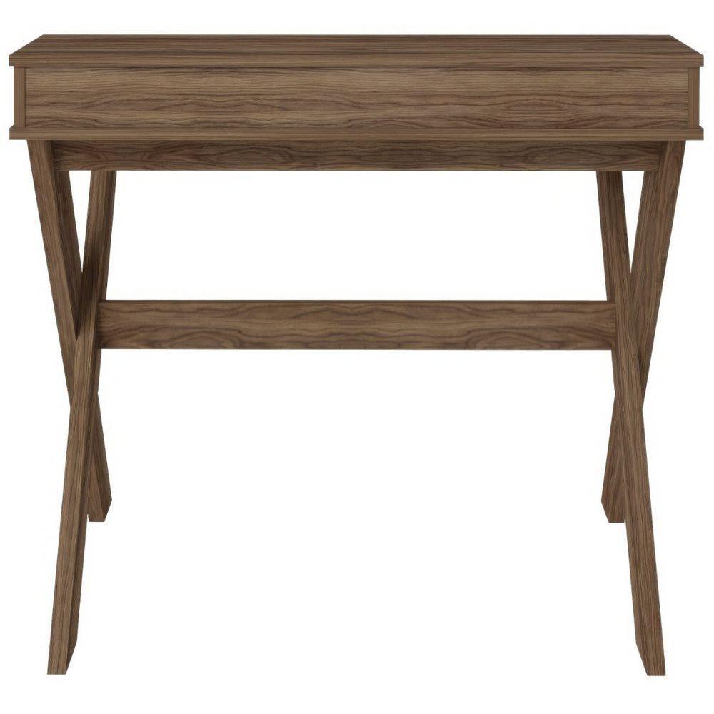 Escrivaninha Multiuso Retrô Mesa Tipo Cavalete Itália Nogal - 2