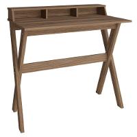 Escrivaninha Multiuso Retrô Mesa Tipo Cavalete Itália Nogal - 7