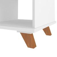 Escrivaninha Mesa Em L Escritório Com Gavetas E Nichos Gold Freijó-grafito-branco - 10