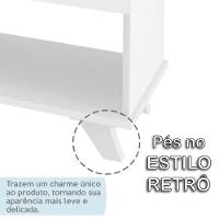Escrivaninha Mesa Em L Escritório Com Gavetas E Nichos Gold Branco