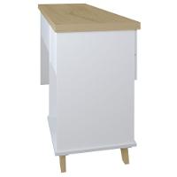 Escrivaninha De Estudos Mesa Office Com Gavetas Sky Olmo-branco - 9