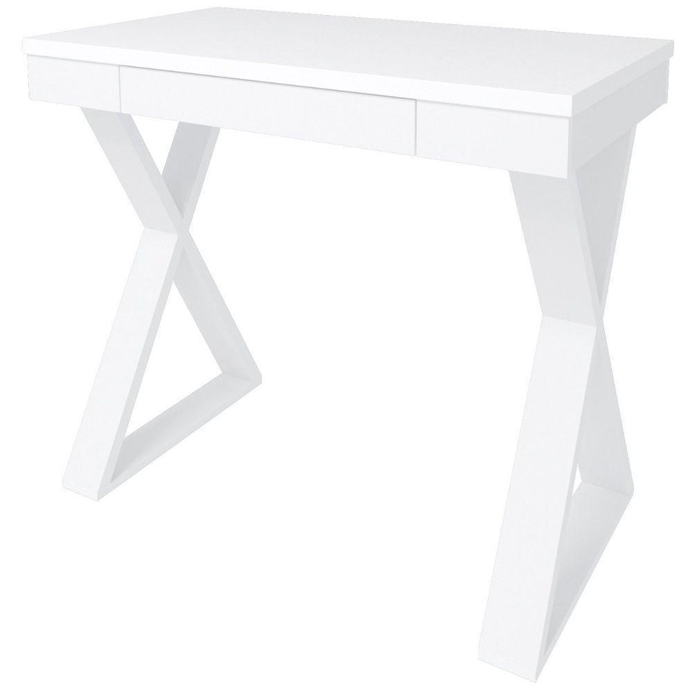 Escrivaninha Mesa De Estudos Para Notebook Veneza Ii Branco - 6