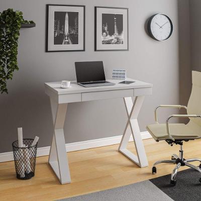 Escrivaninha para Notebook Retangular Veneza Ii Moderno 1 Gaveta Mdf 90.8cm Branco
