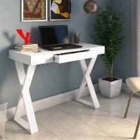 Escrivaninha Mesa De Estudos Para Notebook Veneza Ii Branco - 7