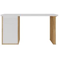 Escrivaninha Home Office 2 Gavetas Florence Branco-olmo - 2