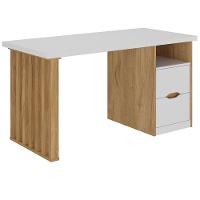 Escrivaninha Home Office 2 Gavetas Florence Branco-olmo - 8