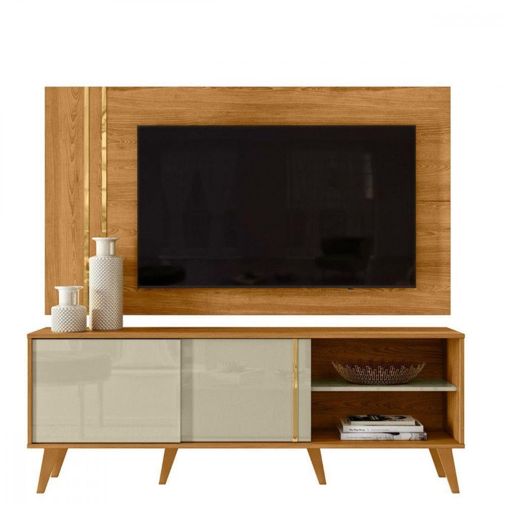 Rack Com Painel Madetec Cronos Para Tv Até 65 Polegadas Cumaru-opala - 2