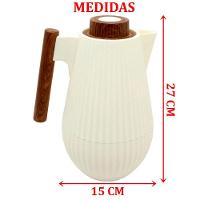 Garrafa Térmica De Mesa Morden White Café Leite Chimarrão 1l - 2