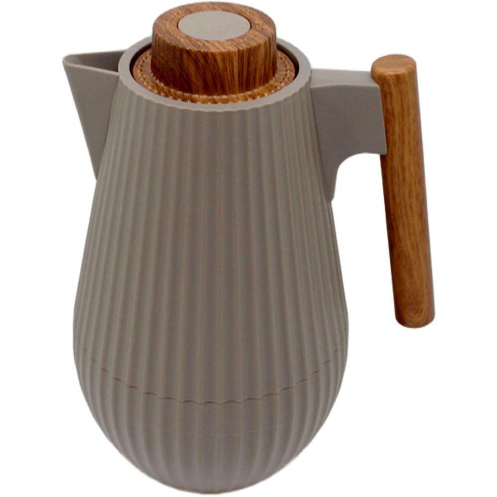 Garrafa Térmica De Mesa Morden Gray Cinza Leite Chimarrão 1l - 1