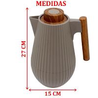 Garrafa Térmica De Mesa Morden Gray Cinza Leite Chimarrão 1l - 2