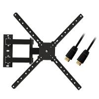 Kit Suporte Tv Articulado 10-55 Sbrp1040 + Cabo Hdmi 3mt - 1