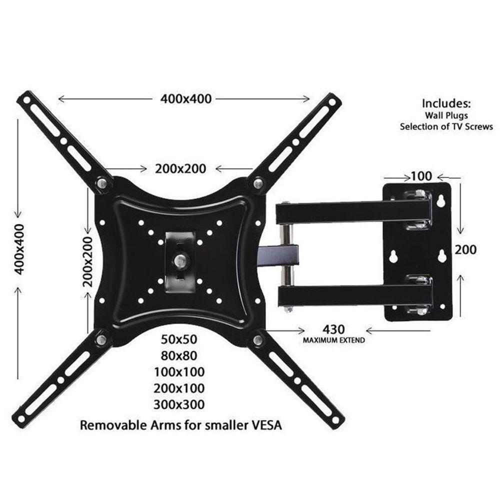 Suporte Tv Led Lcd 14 A 55 Polegadas Tri Articulado - 2