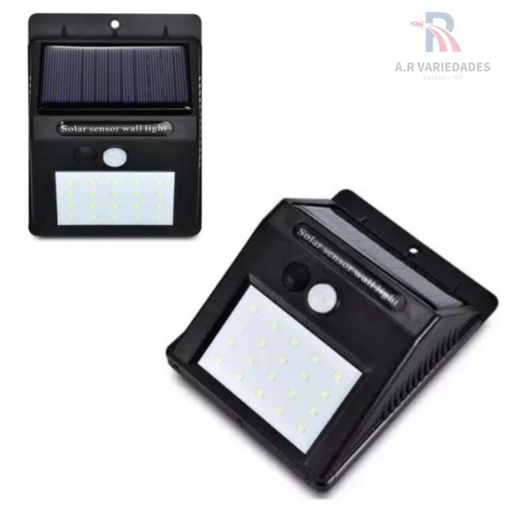 Luminária Solar Arandela A Prova De Agua Placa De Solar Boa - 2