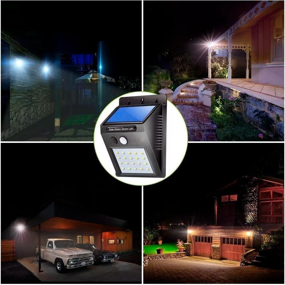 Luminária Solar Led 30 Leds - à Prova D'água - Sensor - 4