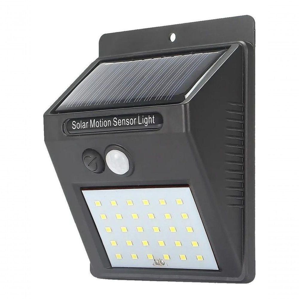 Luminária Solar Led 30 Leds - à Prova D'água - Sensor - 8