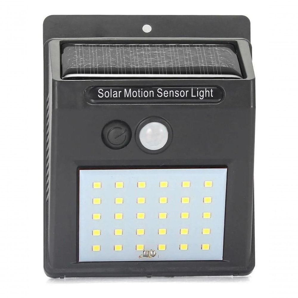Luminária Solar Led 30 Leds - à Prova D'água - Sensor - 9